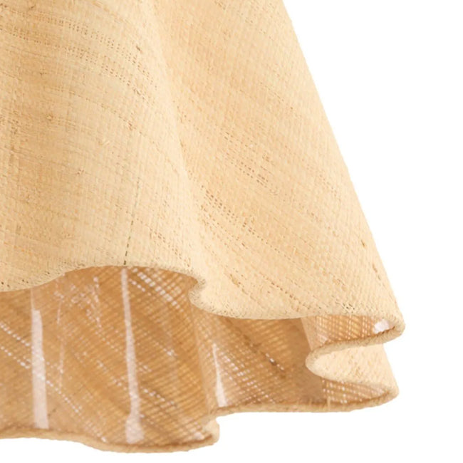 Lámpara colgante Ø50x45 cm mimbre natural E27 - LLLC0531