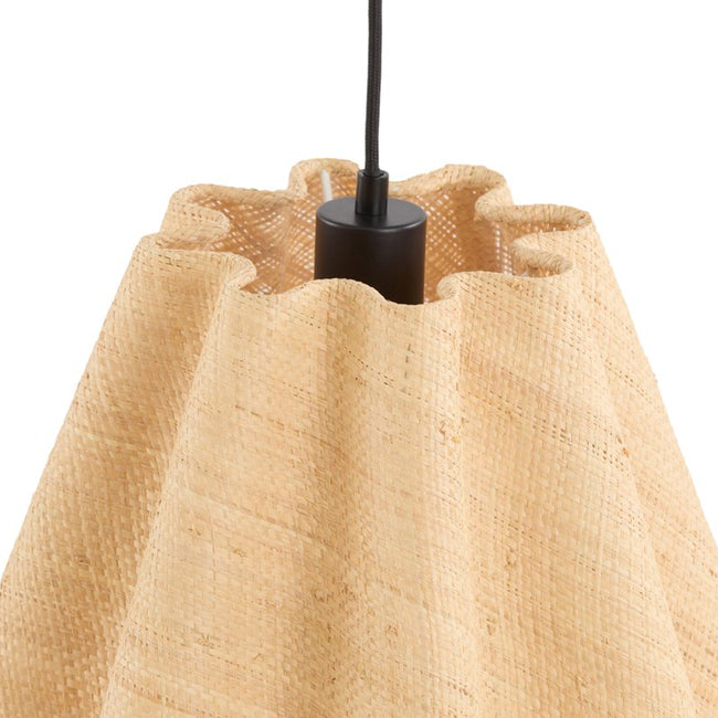 Lámpara colgante Ø50x45 cm mimbre natural E27 - LLLC0531