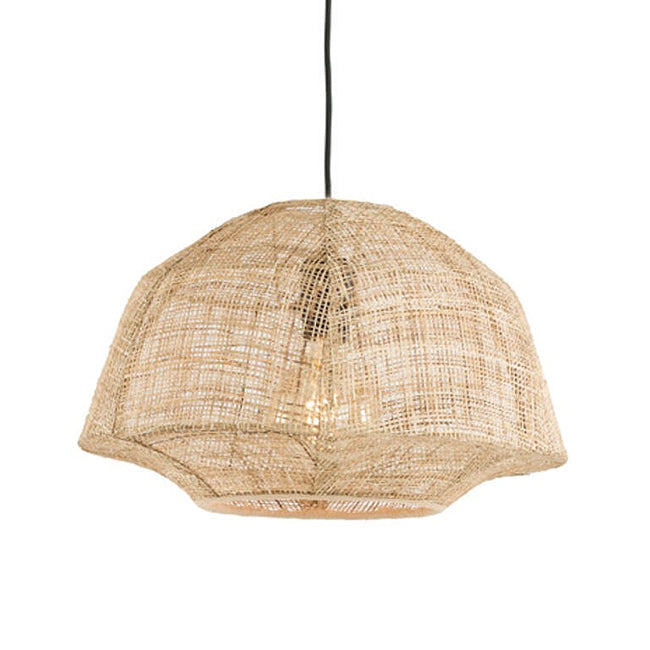 Lámpara colgante yute natural Ø40x25 cm E27 - LLLC0545