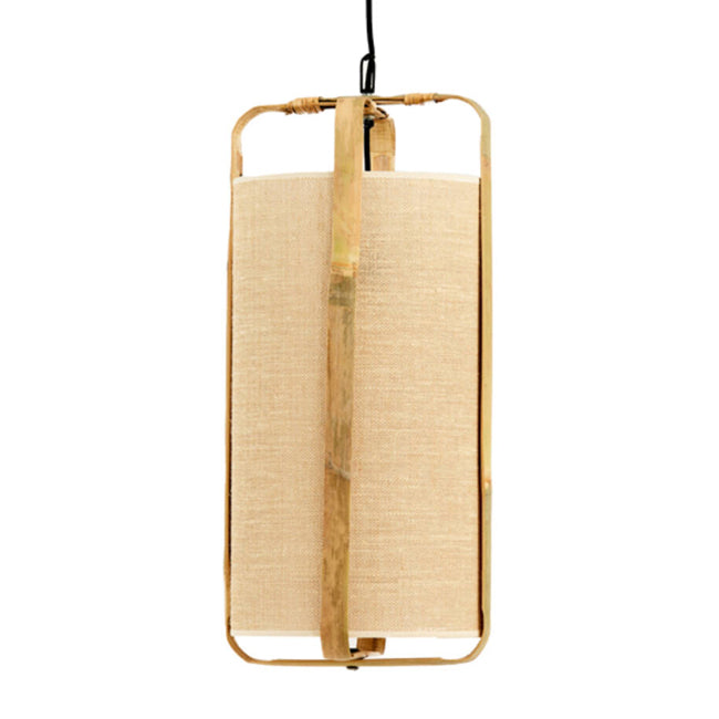 Lámpara colgante bambú natural Ø32x60 cm E27 - LLLC0546