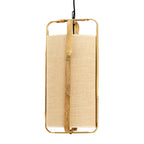 Lámpara colgante bambú natural Ø32x60 cm E27 - LLLC0546