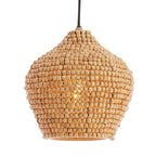 Lámpara colgante madera natural Ø21x22 cm E27 - LLLC0547