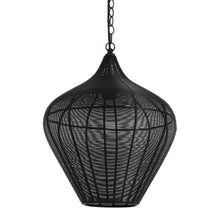 Cargar imagen en el visor de la galería, Lámpara colgante metal negro mate Ø36x40cm - LLLC0552
