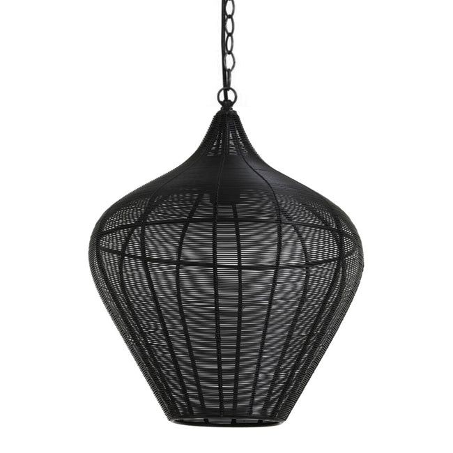 Lámpara colgante metal negro mate Ø36x40cm - LLLC0552