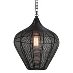 Lámpara colgante metal negro mate Ø36x40cm - LLLC0552