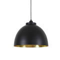 Lámpara colgante metal negro Oro Ø45x32 cm E27 - LLLC0554