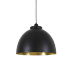 Lámpara colgante metal negro Oro Ø45x32 cm E27 - LLLC0554