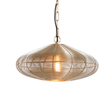 Cargar imagen en el visor de la galería, Lámpara colgante metal oro Ø40x18 cm E27 - LLLC0558
