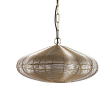 Cargar imagen en el visor de la galería, Lámpara colgante metal oro Ø40x18 cm E27 - LLLC0558
