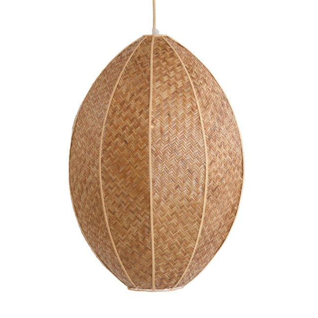 Lámpara colgante ratán café Ø38x51 cm E27 - LLLC0560