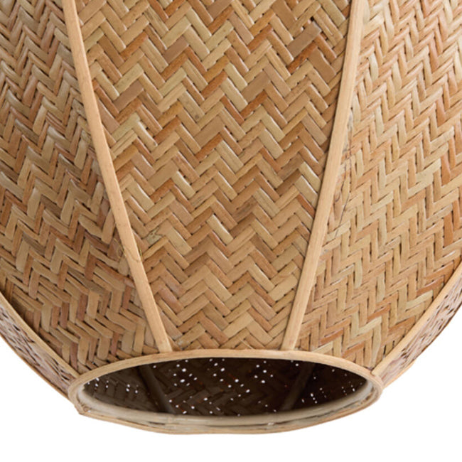 Lámpara colgante ratán café Ø25,5x38 cm E27 - LLLC0564