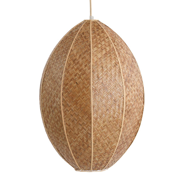 Lámpara colgante ratán café Ø38x51 cm E27 - LLLC0560