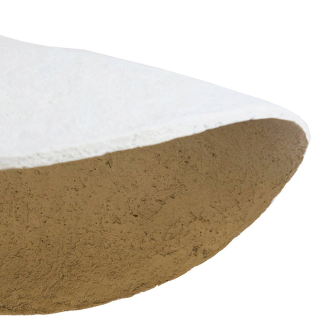 Lámpara colgante papel mache crema bronce antiguo 53x18cm E27 - LLLC0562