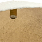 Lámpara colgante papel mache crema bronce antiguo 71x23 cm E27 - LLLC0563
