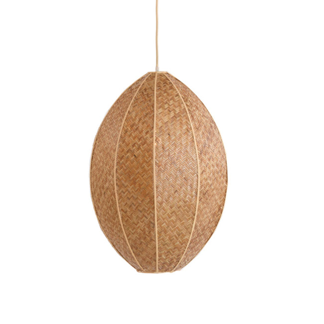 Lámpara colgante ratán café Ø25,5x38 cm E27 - LLLC0564