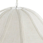 Lámpara colgante textil lino crema Ø38,5x32cm E27 - LLLC0566
