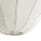 Lámpara colgante textil lino crema Ø38,5x32cm E27 - LLLC0566