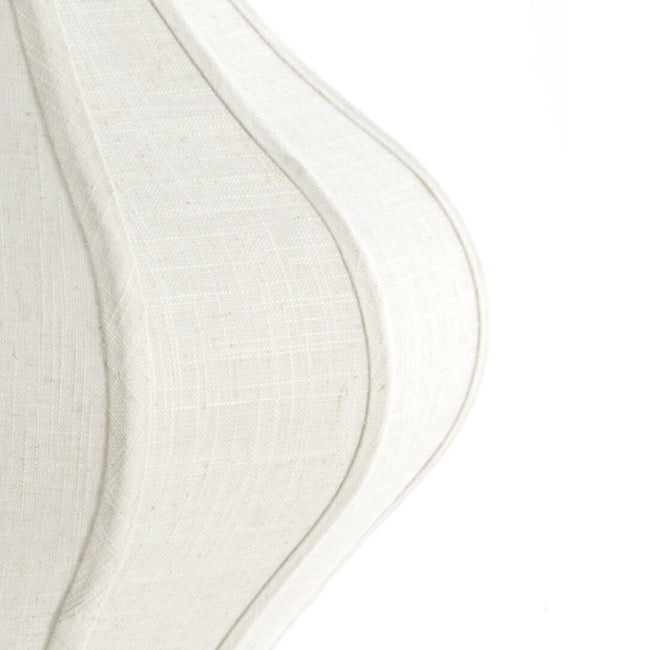 Lámpara colgante textil lino crema Ø38,5x32cm E27 - LLLC0566