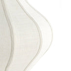 Lámpara colgante textil lino crema Ø38,5x32cm E27 - LLLC0566