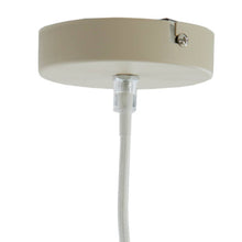 Cargar imagen en el visor de la galería, Lámpara colgante textil lino crema Ø38,5x32cm E27 - LLLC0566
