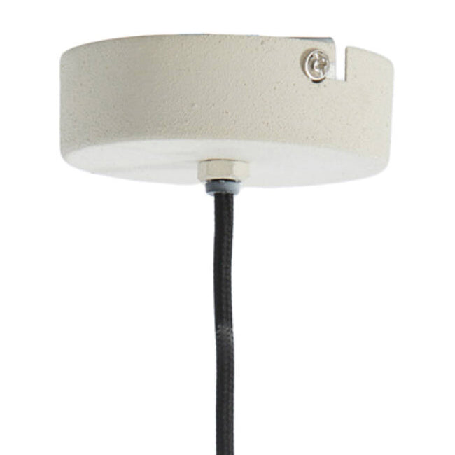 Lámpara colgante  metal crema Ø26x36cm E27 - LLLC0567