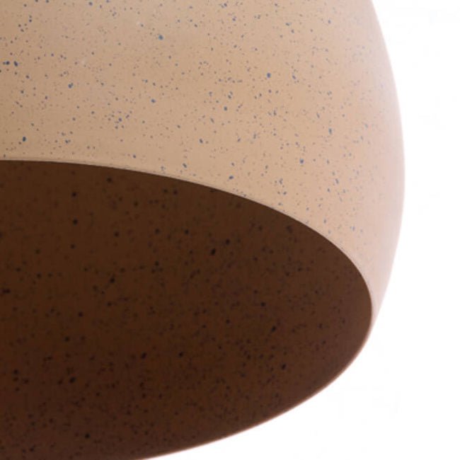 Lámpara colgante metal tierra marrón claro moteado Ø24x37cm E27 - LLLC0569