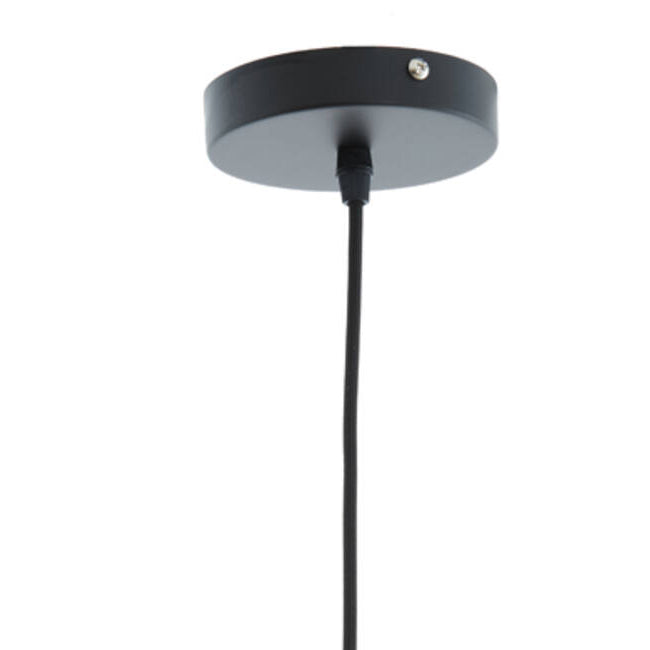 Lámpara colgante metal arena marrón claro moteado Ø24x37cm E27 - LLLC0570