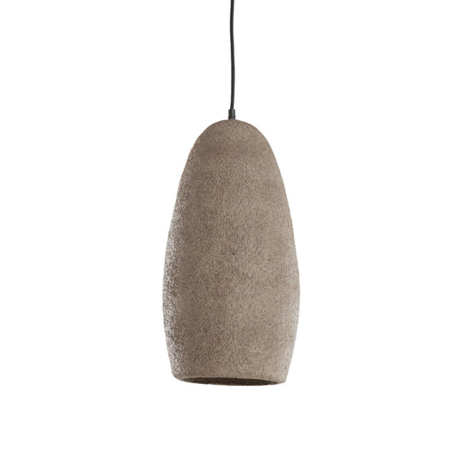Lámpara colgante papel maché Ø24x48 cm E27 - LLLC0571