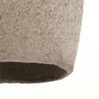 Lámpara colgante papel maché tierra antiguo oscuro Ø26x56cm E27 - LLLC0572