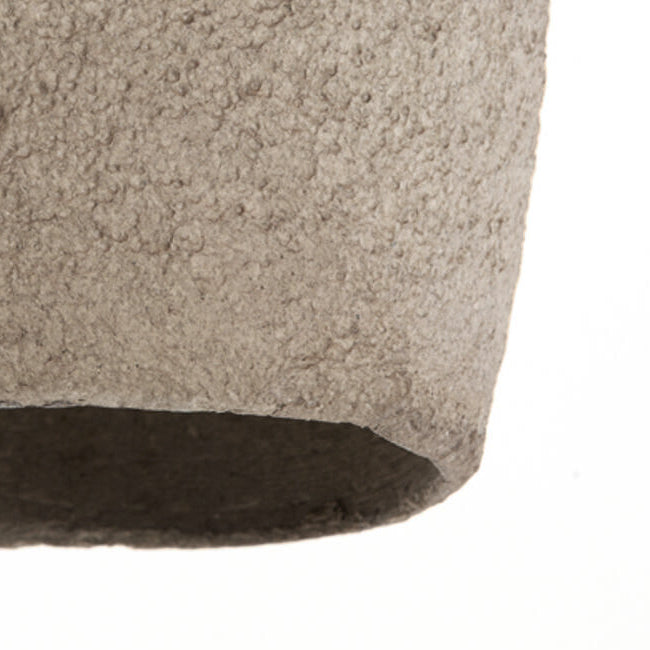 Lámpara colgante papel maché tierra antiguo oscuro Ø26x56cm E27 - LLLC0572