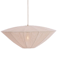 Cargar imagen en el visor de la galería, Lámpara colgante textil crema Ø50x23 cm E27 - LLLC0573
