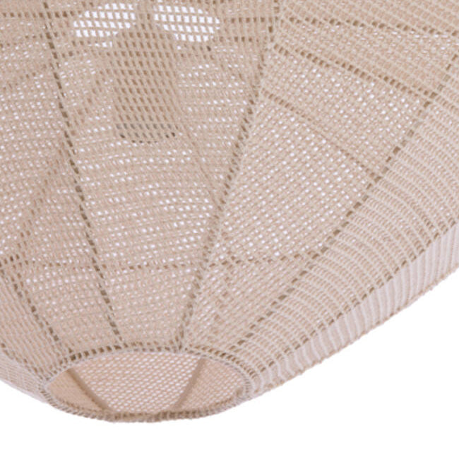 Lámpara colgante textil crema Ø50x23 cm E27 - LLLC0573
