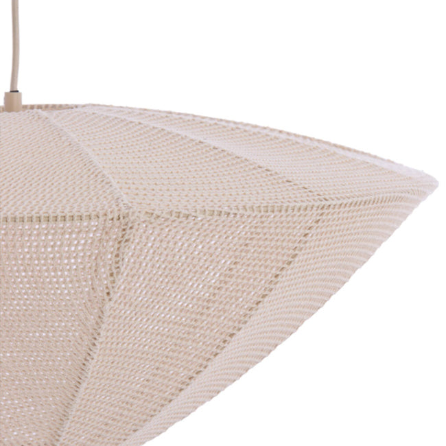 Lámpara colgante textil crema Ø50x23 cm E27 - LLLC0573