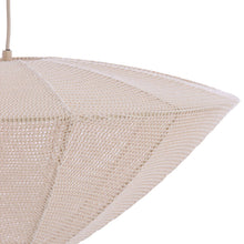 Cargar imagen en el visor de la galería, Lámpara colgante textil crema Ø50x23 cm E27 - LLLC0573
