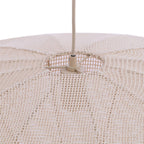 Lámpara colgante textil crema Ø50x23 cm E27 - LLLC0573