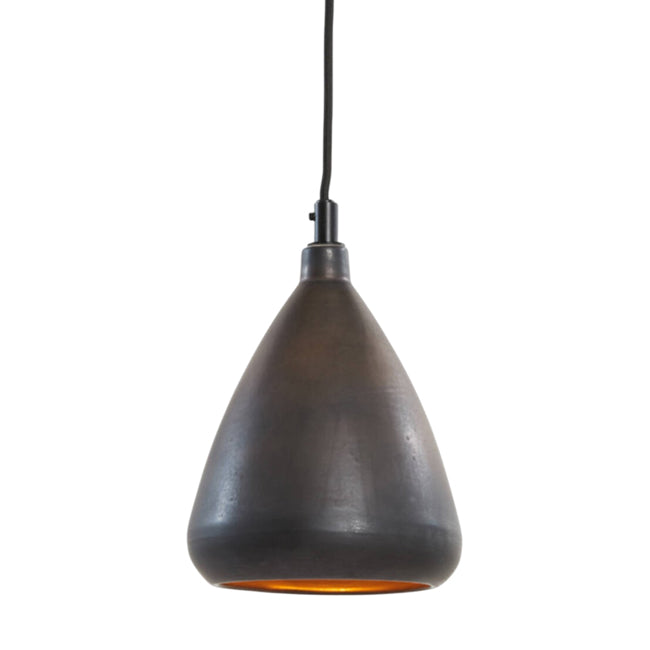 Lámpara colgante metal bronce mate Ø18x20 cm E27 - LLLC0574