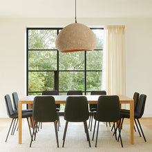 Cargar imagen en el visor de la galería, Lámpara colgante papel maché gris oscuro Ø57x38 cm  E27 -  LLLC0576
