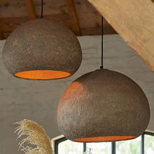 Cargar imagen en el visor de la galería, Lámpara colgante papel maché gris Ø41x28 cm  E27 - LLLC0577
