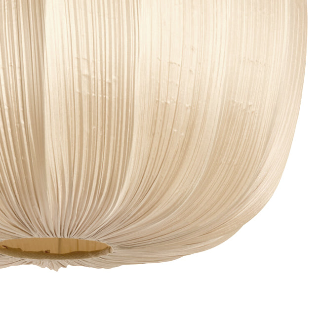 Lámpara colgante textil tostado Ø40x30 cm E27 - LLLC0579