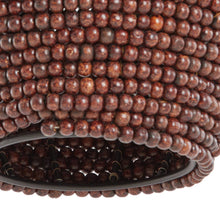 Cargar imagen en el visor de la galería, Lámpara colgante madera marrón oscuro Ø28x30 cm E27 - LLLC0580
