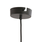Lámpara colgante cuentas madera marrón oscuro Ø28x30 cm E27 - LLLC0580
