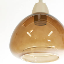 Cargar imagen en el visor de la galería, Lámpara colgante vidrio marrón metal arena 110x118 cm 5 luces E27 - LLLC0581

