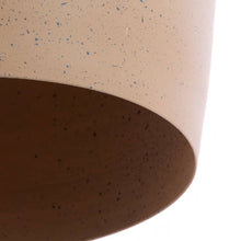 Cargar imagen en el visor de la galería, Lámpara colgante metal tierra marrón claro moteado Ø24x39cm E27 - LLLC0584
