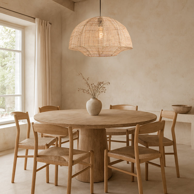Lámpara colgante yute natural Ø50x31 cm  E27 - LLLC0590