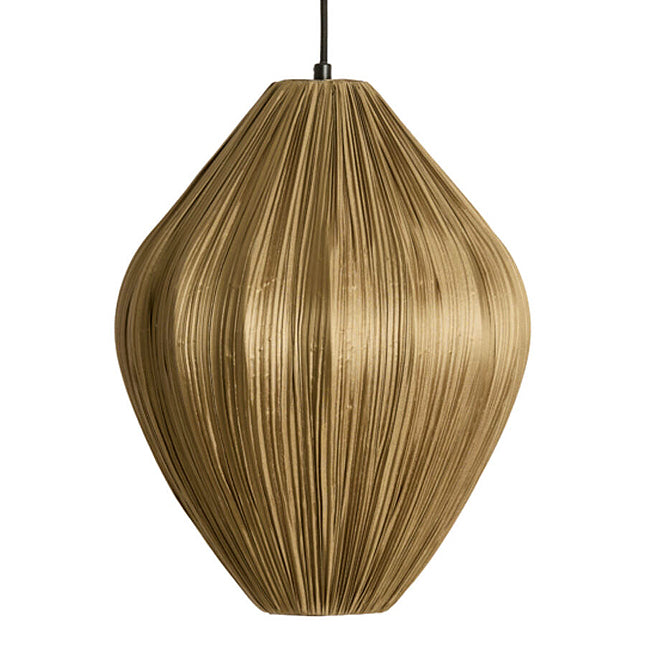Lámpara colgante textil café bronce Ø36x44 cm E27 - LLLC0591