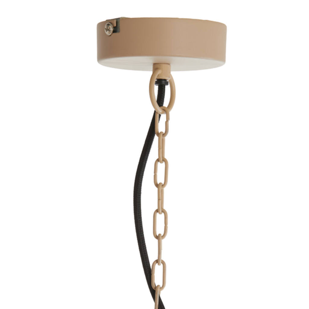 Lámpara colgante metal arena Ø40x70 cm E27 - LLLC0592