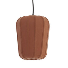 Cargar imagen en el visor de la galería, Lámpara colgante textil marrón oscuro terra Ø30x37,5 cm  E27 - LLLC0595
