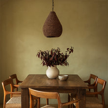 Cargar imagen en el visor de la galería, Lámpara colgante madera  cuentas marrón oscuro  Ø31x39 cm - LLLC0596
