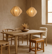 Cargar imagen en el visor de la galería, Lámpara colgante yute natural Ø38x32 cm E27 - LLLC0598
