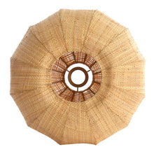 Cargar imagen en el visor de la galería, Lampara colgante rafia natural  Ø40x19 cm E27- LLLC0600
